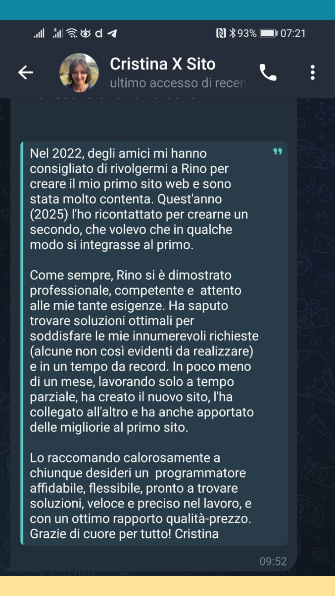 Testimonianza