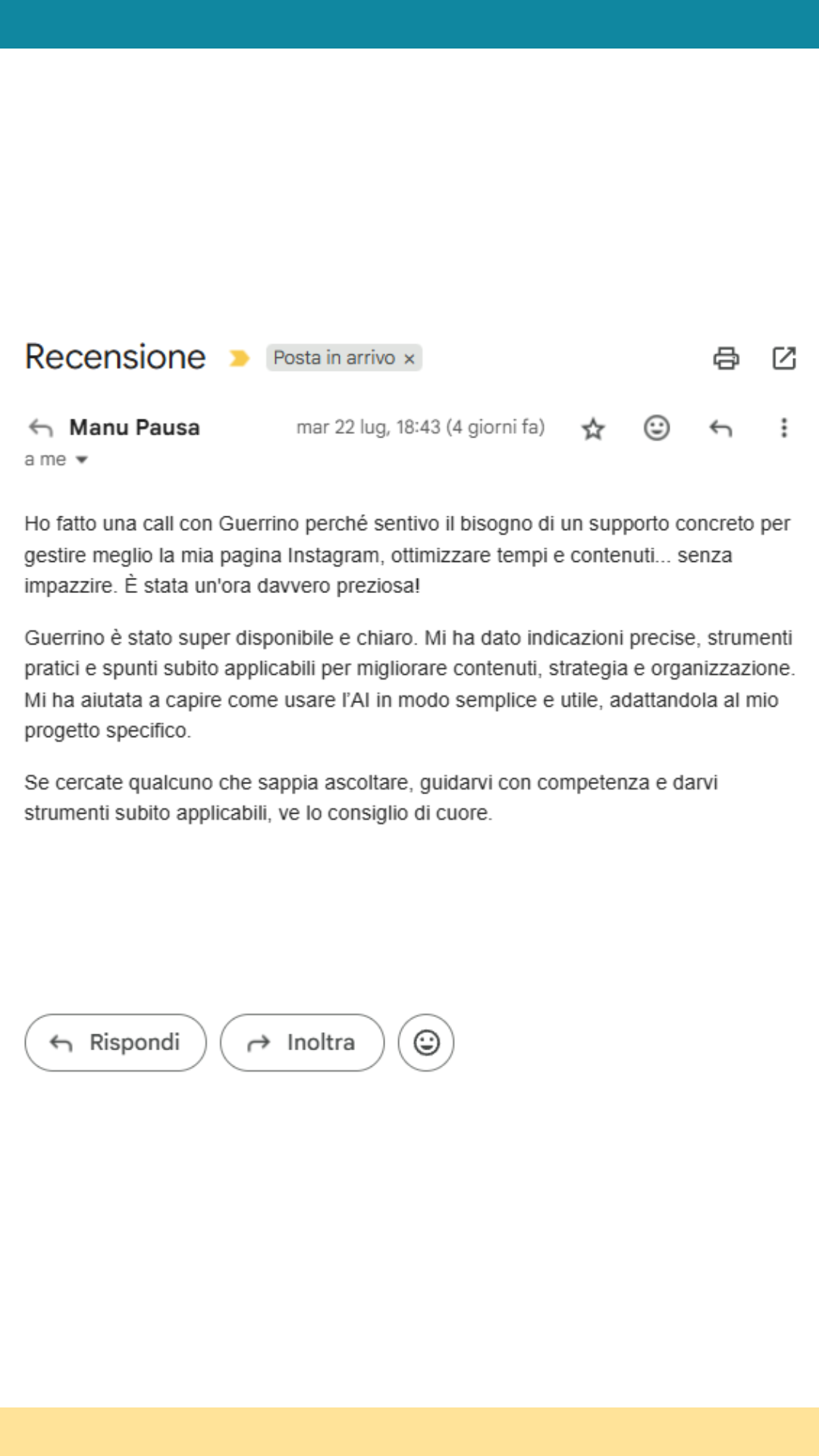 Testimonianza